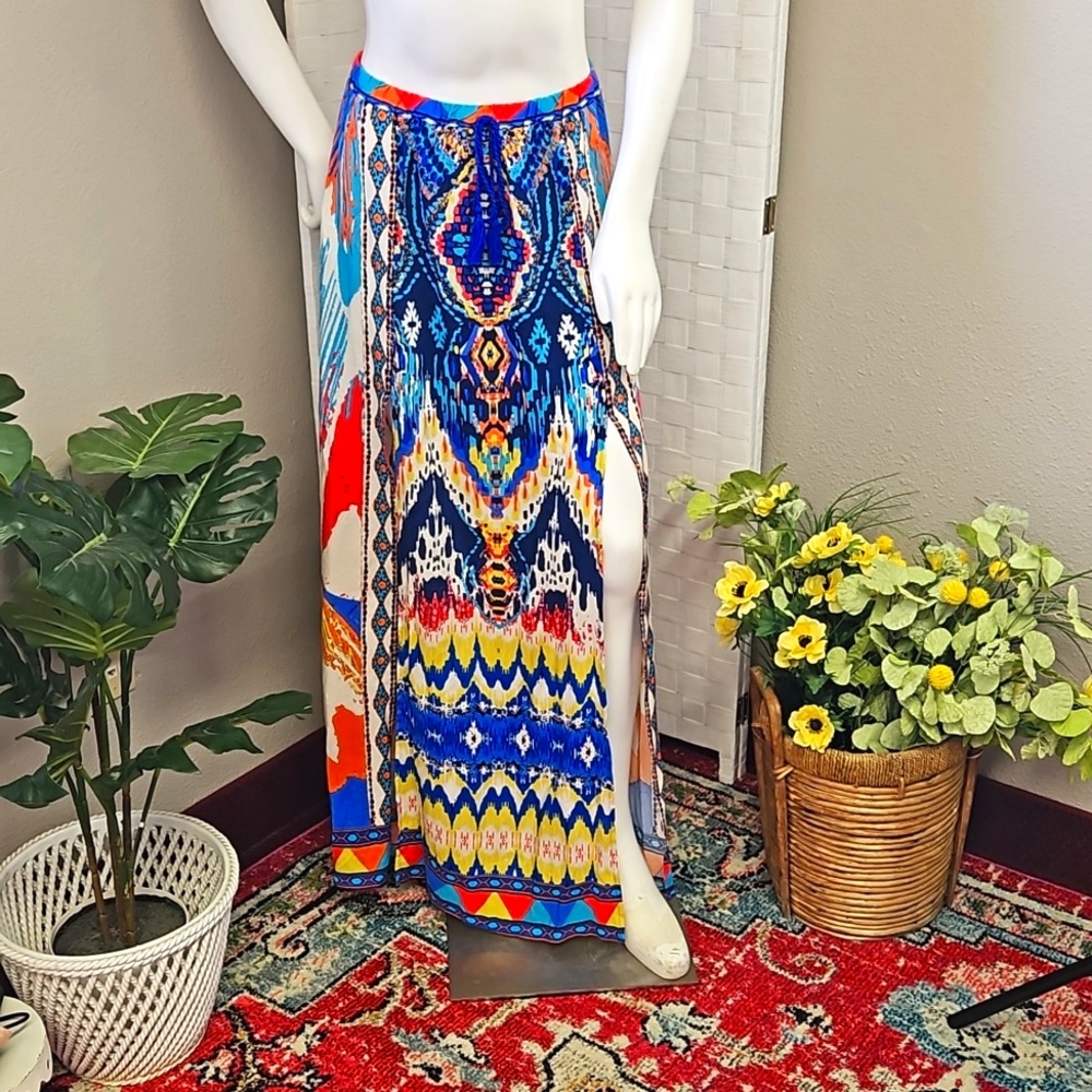 Flying Tomato Boho slit skirt